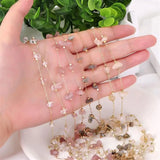 1m Crystal Stone Chain Irregular Beads Necklace DIY Jewelry Making Findings
