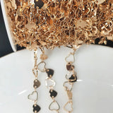 1m Love Heart Sequins Chain for DIY Jewelry Making