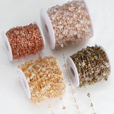 1m Natural Crystal Beads Link Chains Gravel Stone Bead Necklace Bracelet Chain