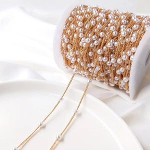 1m Pearl Chain Necklace Bracelet Chains DIY Earrings Supplies