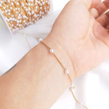 1m Pearl Chain Necklace Bracelet Chains DIY Earrings Supplies