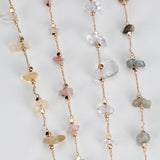 1meter Stone Chain Crystal Glass Beads Chains For DIY Jewelry Making