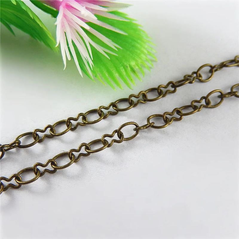 Vintage Alloy Necklace Chain 4.5*4mm Jewelry Making Bronze Chain