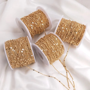 1m 1.5mm Copper Press Rounding Chain for Jewelry Making