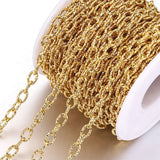 1m Stainless Steel Plated Oval Cross Chain Roll