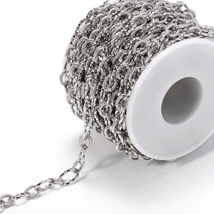 1m Stainless Steel Necklace Chain Bulk for DIY Jewelry Making