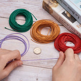 1mm 1.5mm 25 Colors Waxed Polyester Cord Beading Thread