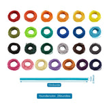 1mm 1.5mm 25 Colors Waxed Polyester Cord Beading Thread