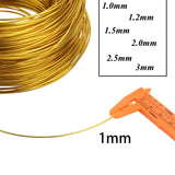 15 Colors 1mm-3mm Stainless Steel Aluminum Craft Wire for Jewelry Making