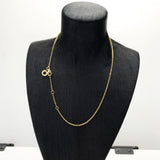 1mm Anchor Chain Adjustable Necklace 925 Sterling Silver Gift