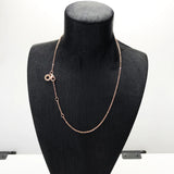 1mm Anchor Chain Adjustable Necklace 925 Sterling Silver Gift