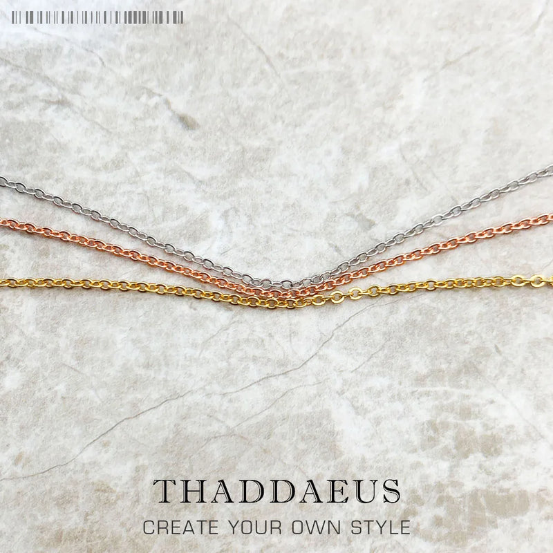 1mm Anchor Chain Adjustable Necklace 925 Sterling Silver Gift