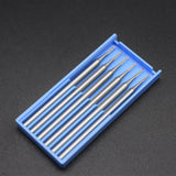 1mm Steel Burs Series Bearing Cutters Carbide Tools 2.35mm Shank 6pcs