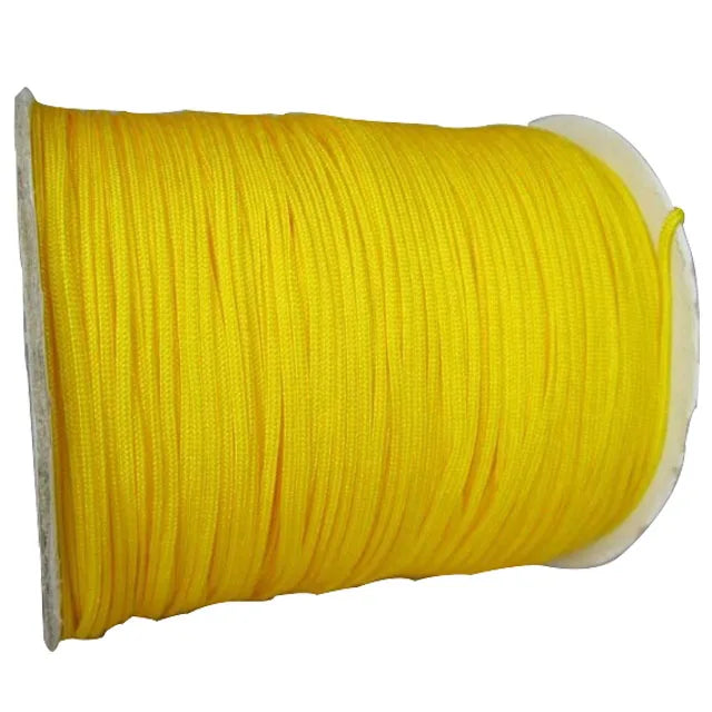 1mm Yellow Rattail Braid Nylon Cord DIY Jewelry Accessories Thread Cors 350m