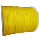 1mm Yellow Rattail Braid Nylon Cord DIY Jewelry Accessories Thread Cors 350m