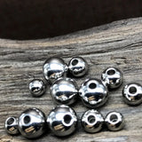 Stainless Steel Ball Spacer Beads 1-12mm Jewelry Making DIY Bracelet Earring
