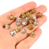 Charms Hollow Filigree Flower End Beads Cap DIY Jewelry Making