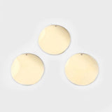 Raw Brass Hollow Circle Hammered Round Charms Pendant DIY Necklace Earring