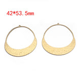 Raw Brass Water Drop Pendant Charms for Earrings