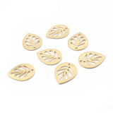Raw Brass Leaf Charms Stamping Blanks Pendant DIY Earring Necklace Craft Jewelry
