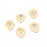 Raw Brass Leaf Charms Stamping Blanks Pendant DIY Earring Necklace Craft Jewelry