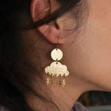 Raw Brass Flash Lightning Charm Pendant for DIY Jewelry Making
