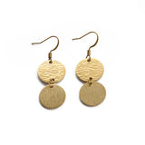 Textured Brass Charms 11x11mm 15x15mm Round Charms DIY Jewelry Making Supplies