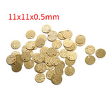 Textured Brass Charms 11x11mm 15x15mm Round Charms DIY Jewelry Making Supplies