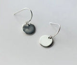 Minimalist 925 Sterling Silver Geometric Round Hook Earrings