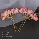 Gothic Flower U-shaped Hair Pins Wedding Hair Accessories Bridal Hair Clips