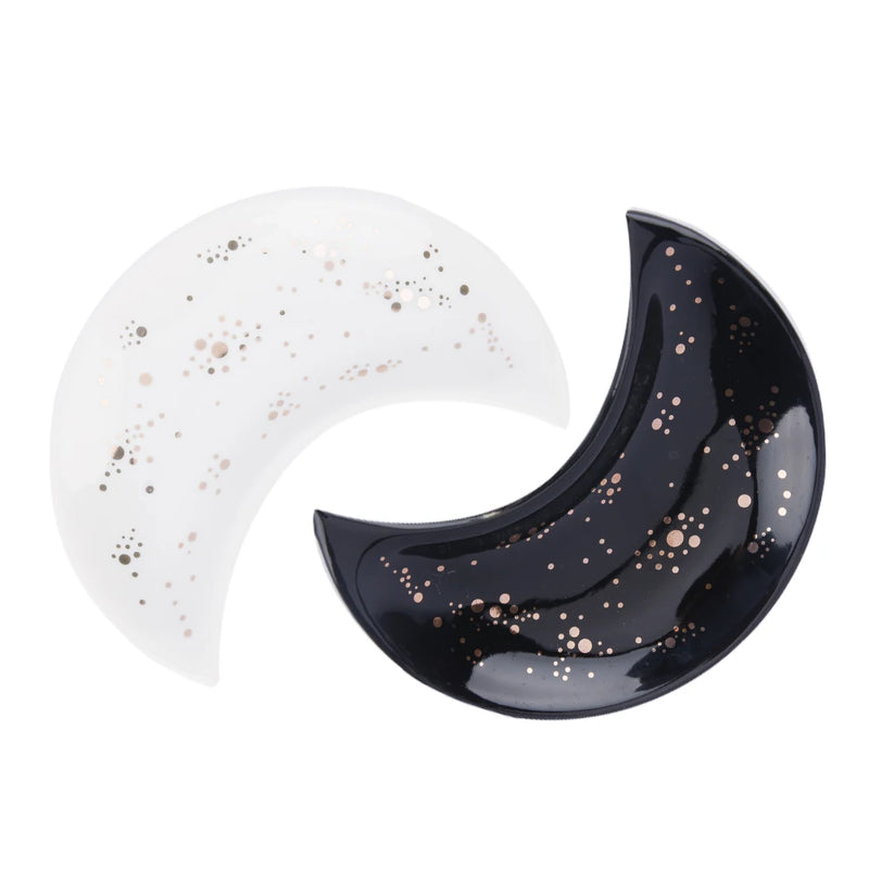 Moon Shaped Jewelry Display Dishes Earrings Tray Ring Dish