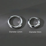 Round Hoop Earrings Punk Rock Hip-hop Style Men Women Party Jewelry