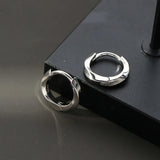 Round Hoop Earrings Punk Rock Hip-hop Style Men Women Party Jewelry