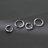 Round Hoop Earrings Punk Rock Hip-hop Style Men Women Party Jewelry