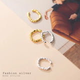 925 Sterling Silver Clip-On Cuff Earrings C-G9162
