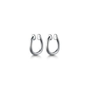 925 Sterling Silver Polished Clip On Cuff Earrings Ear-Bone C-G8413