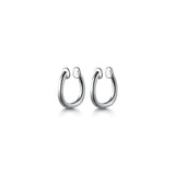 925 Sterling Silver Polished Clip On Cuff Earrings Ear-Bone C-G8413