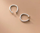 925 Sterling Silver Polished Clip On Cuff Earrings Ear-Bone C-G8413
