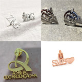 Personalized Logo Men Cufflinks Wedding Cufflink Shirt Button Clip