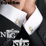 Personalized Logo Men Cufflinks Wedding Cufflink Shirt Button Clip