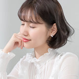 925 Silver Flower Hoop Huggie Earrings GTLE2649