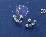 925 Silver Zirconia Front-Back Stud Earrings GTLE2651