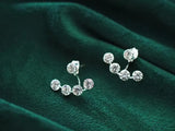 925 Silver Zirconia Front-Back Stud Earrings GTLE2651