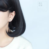 925 Silver CZ Bike Cycle Stud Earrings Women's Gift C-E2019