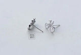 925 Silver CZ Bike Cycle Stud Earrings Women's Gift C-E2019