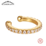 925 Silver Micro Pave Ear Cuff Clip On Earrings Cartilage Jewelry