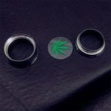 Stainless Steel Maple Leaf Ear Plugs Tunnels Piercing Earring Gauges