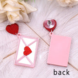 Heart Envelope Acrylic Earrings Valentine Gift