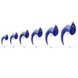 UV Acrylic Spiral Horn Skull Ear Taper Expander Gauge Piercings