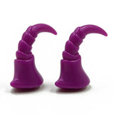 UV Acrylic Spiral Horn Skull Ear Taper Expander Gauge Piercings
